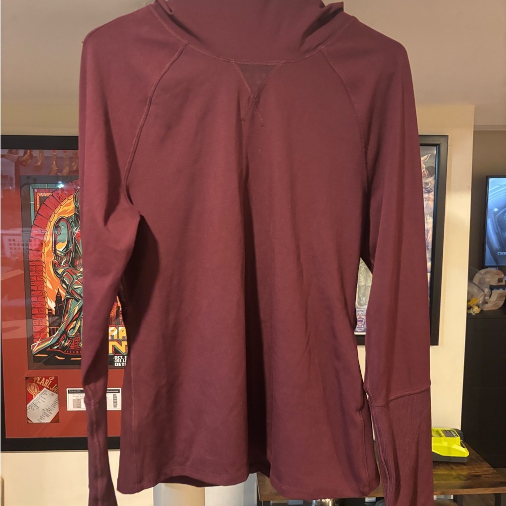 Yogalicious Maroon Long Sleeve Hoodie
